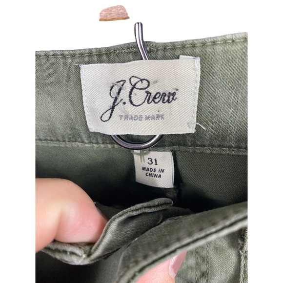 J Crew Patch Pocket Slim Boyfriend Chino Pants Green Womens Size 31 *Read* H6799 - Picture 5 of 10